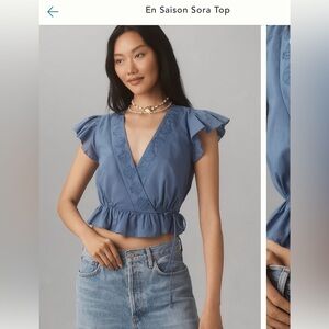 NWT En Saison Sora Wrap Top